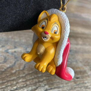 *  Vintage * Disney | Oliver In Santa Hat Ornament
